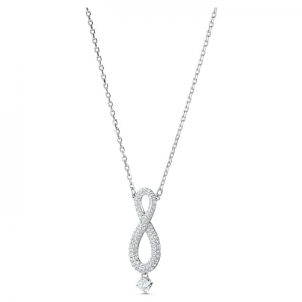 Necklace Infinity Necklace Long Crystal