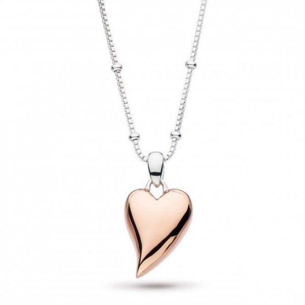 Desire Cherish Blush Heart 18" Ball Chain Necklace