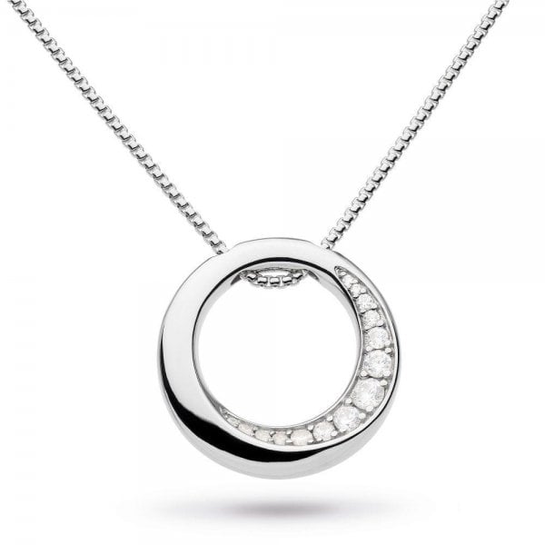 Bevel Cirque Cubic Zirconia Reversible 18" Necklace