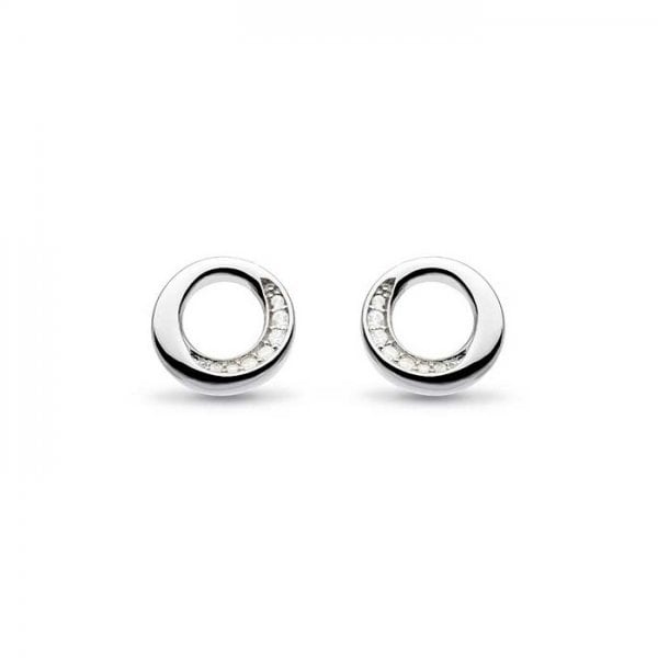 Bevel Cirque CZ Stud Earrings