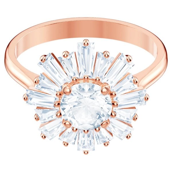 SUNSHINE RING MED CZWH/ROS 50