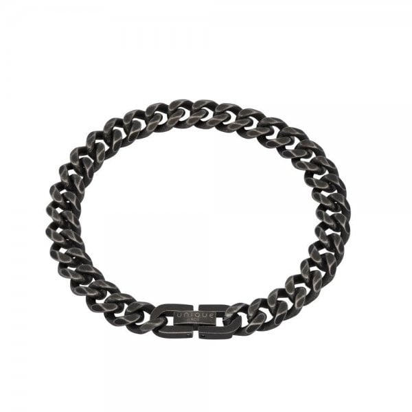 Antique Black Steel Bracelet 9mm