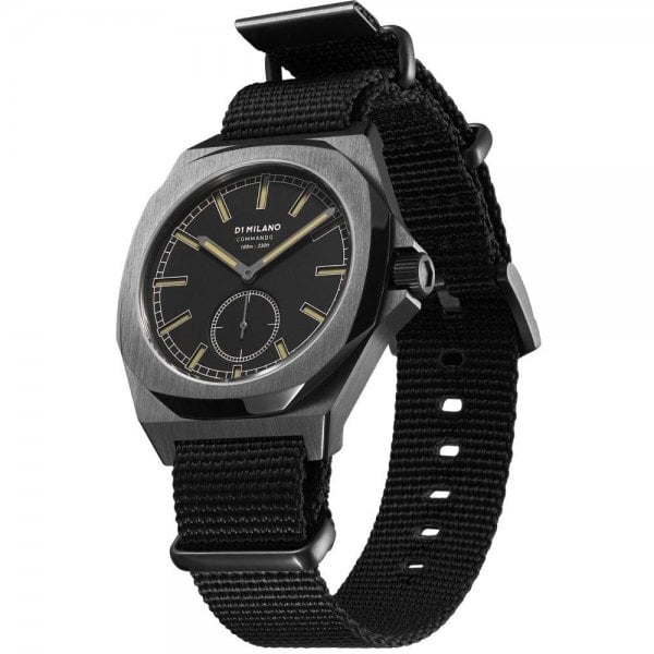 Force Commando Black Gents 38 MM Watch