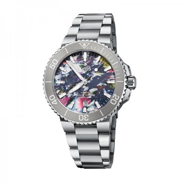 Aquis Date Upcycle Gents Watch