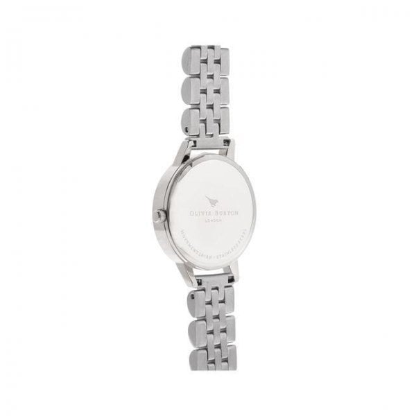 Mother Of Pearl White Bracelet, Silver Watch