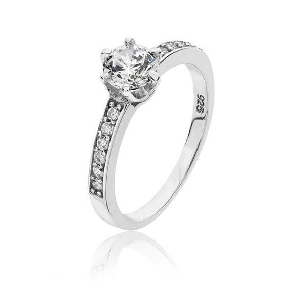 SHLDR SET CZ RING