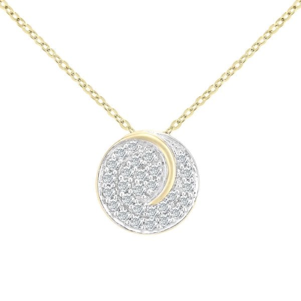 0.28 Diamond, 18ct Gold Pendant