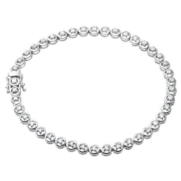 1.00ct Dia, W/G Bracelet APPRO