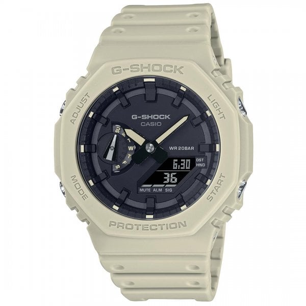 Octagon Series Beige Wristwatch