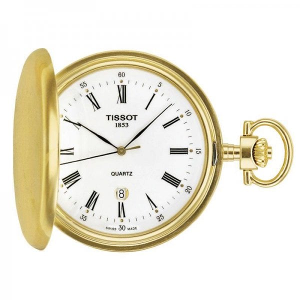 Tissot Savonnette Gold Tone Pocket Watch