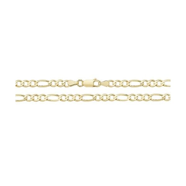 9CT YEL GOLD FIGARO CHAIN