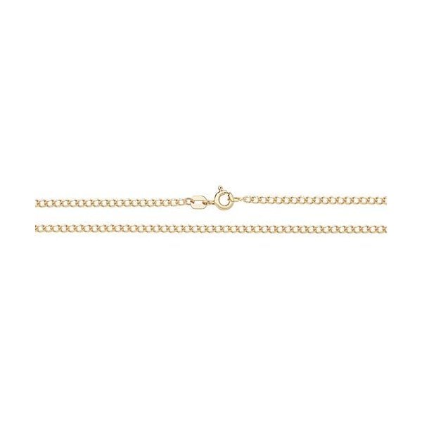 9CT YEL GOLD FLAT CURB CHAIN