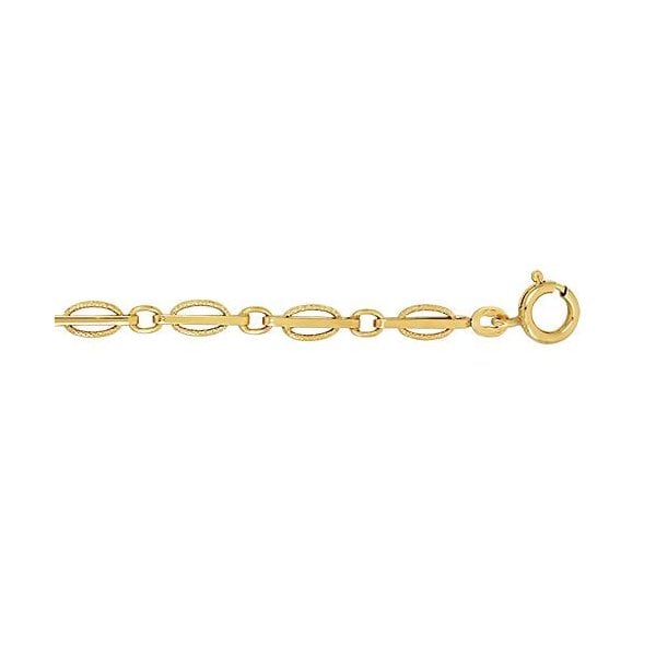 9CT YEL GOLD LADIES' 7.5 INCHES LONDON BRACELET