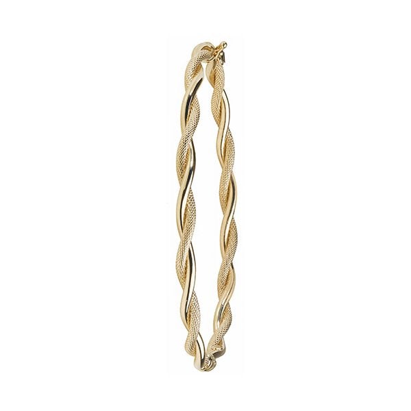 9ct Yel Gold Ladies' Hinged Bangle