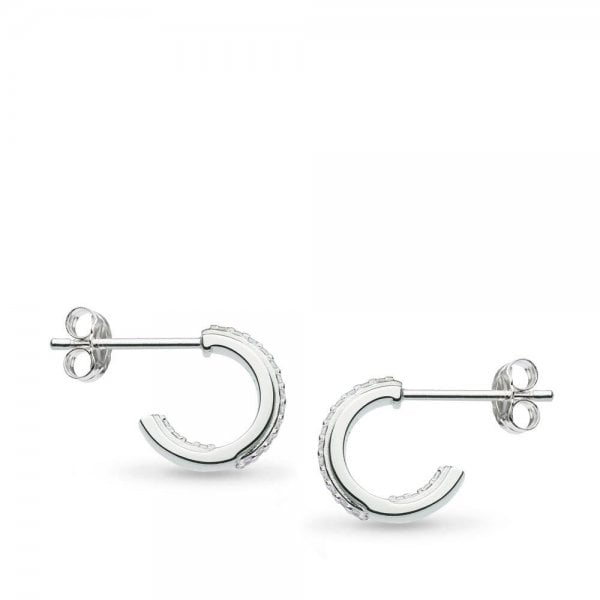 Revival Eclipse Lux Pavé Mini Semi Hoop Studs