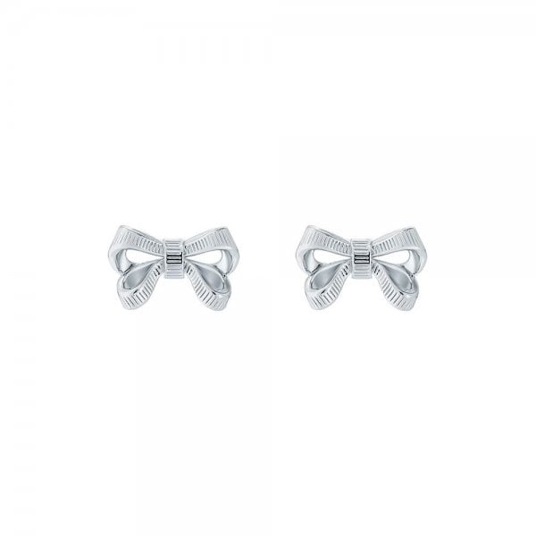 Pollay Silver Bow Stud Earrings