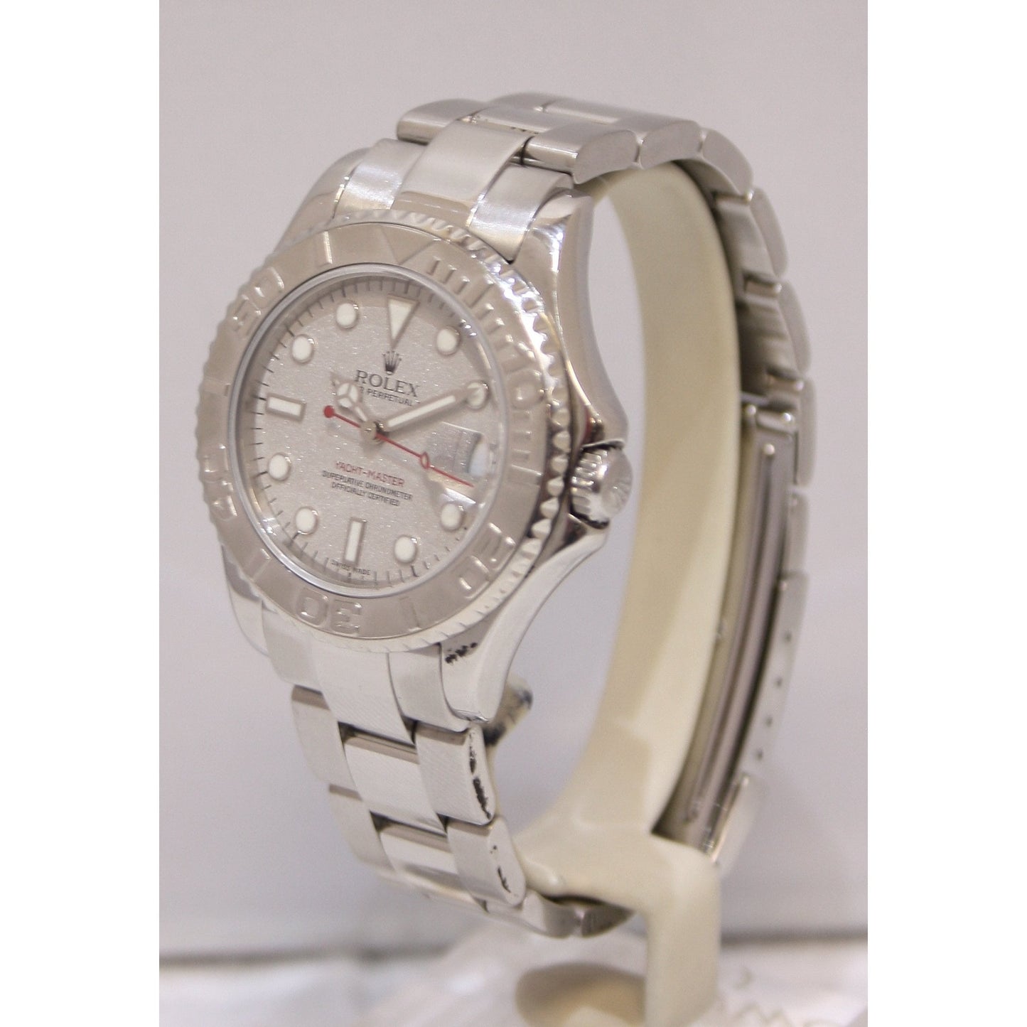 Midsize Stainless Steel and Platinum Yachtmaster.