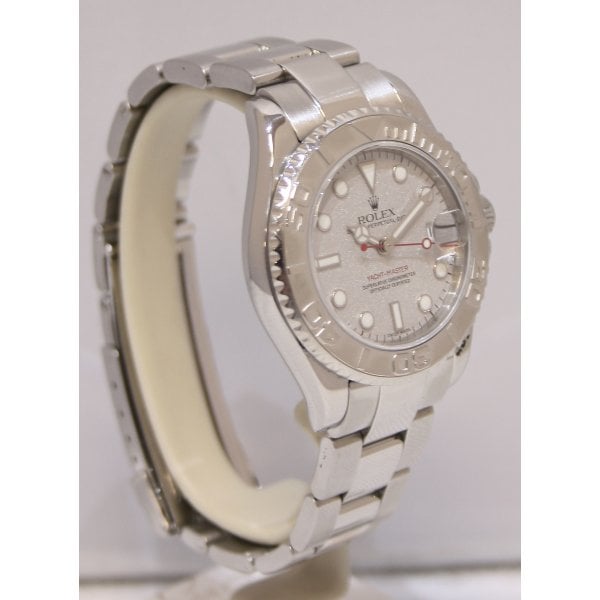 Midsize Stainless Steel and Platinum Yachtmaster.