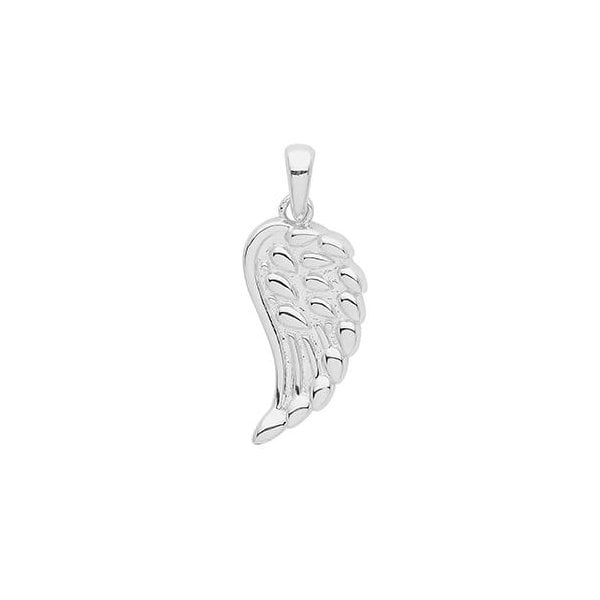 SILVER RHODIUM ANGEL WING CHARM