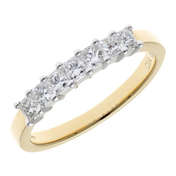 0.50ct Diamond, 18k Yellow Gold Eternity Ring - O