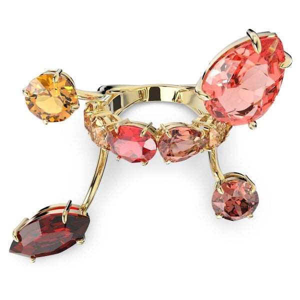Gema ring Multicoloured, Gold-tone plated SIZE 55