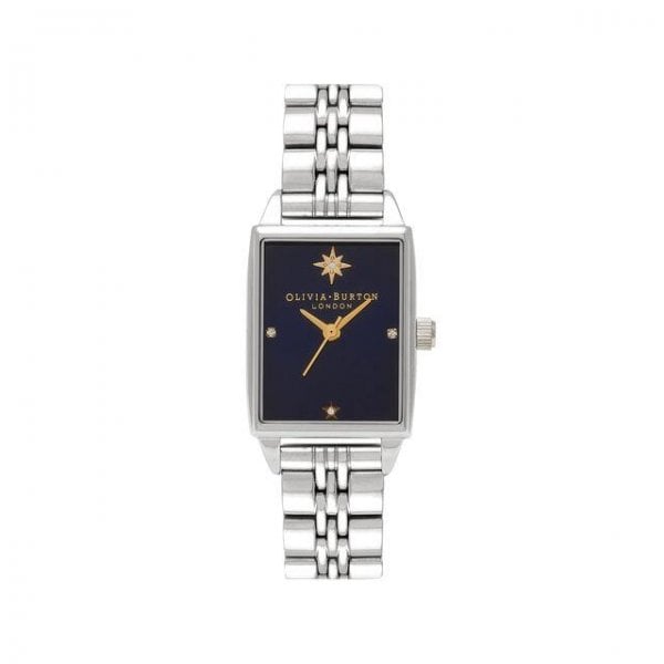 Celestial Navy Sunray Dial & Silver Ladies Watch