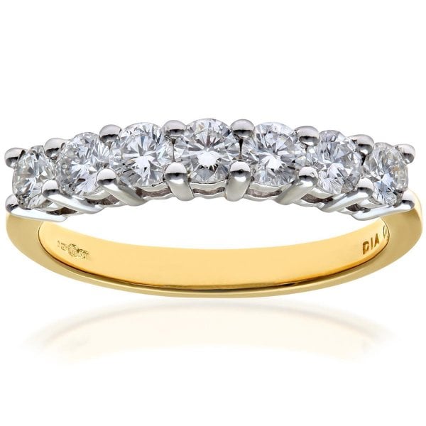 0.75ct Diamond, 18k Yellow Gold Ring - Size L