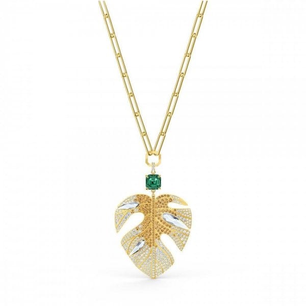 Tropical Pendant Leaf Necklace