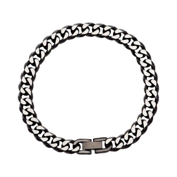 Bracelet with Polished Black IP Coating 21cm