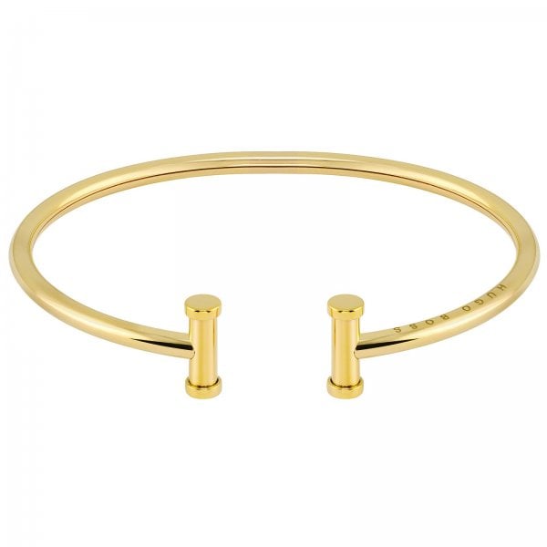 Ladies/Unisex Gold Coloured Bangle