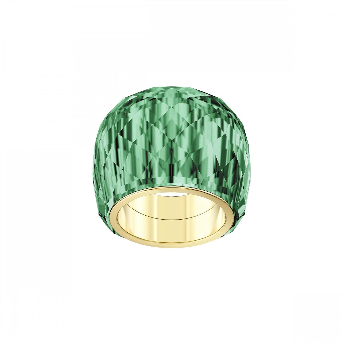 Nirvana ring Green, Gold-tone PVD - SIZE 60