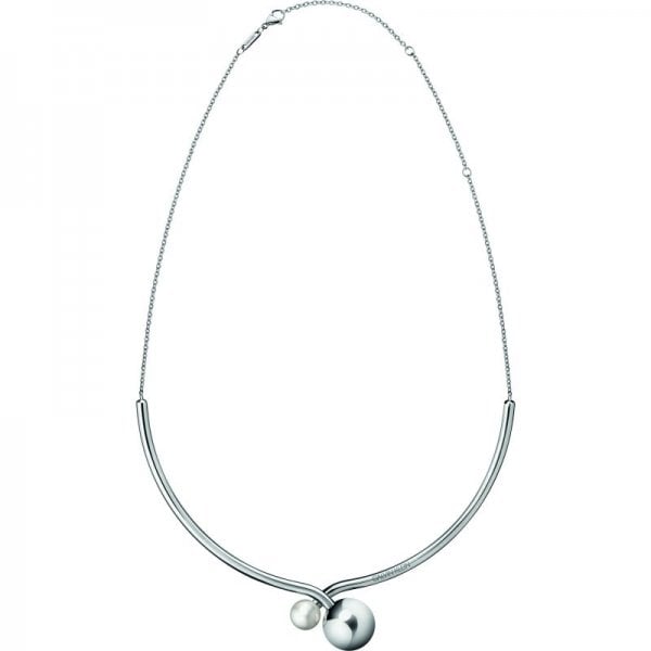 Bubbly Silver Stainless Steel Choker Necklace