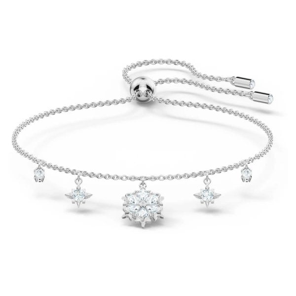Magic Bracelet, White, Rhodium plated