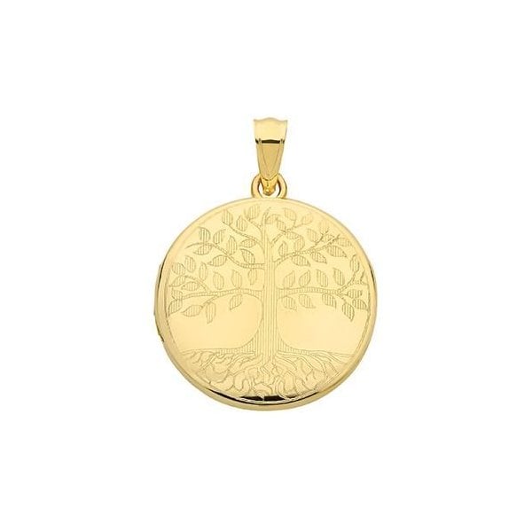 TREE OF LIFE 9CT YELLOW GOLD LOCKET