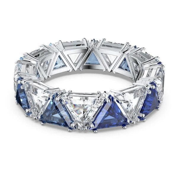 Millenia cocktail ring Triangle cut crystals S55