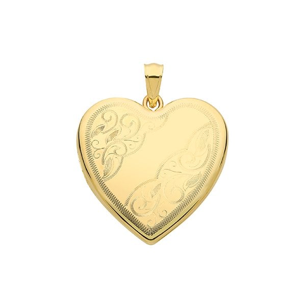 9CT YEL GOLD HEART LOCKET