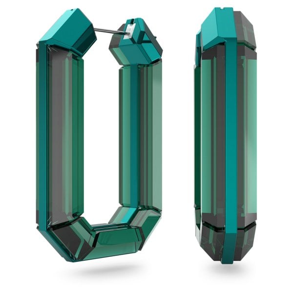 Lucent hoop earrings, Green