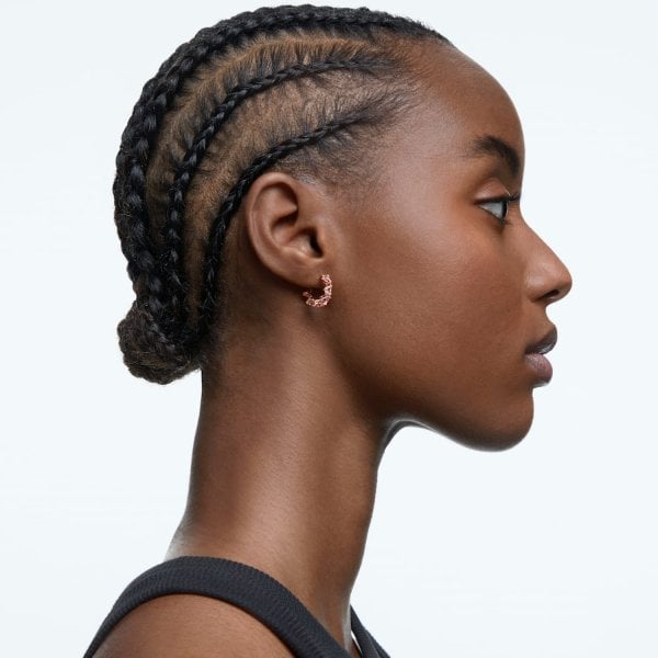 Millenia hoop earrings,Triangle Swarovski Zirconia