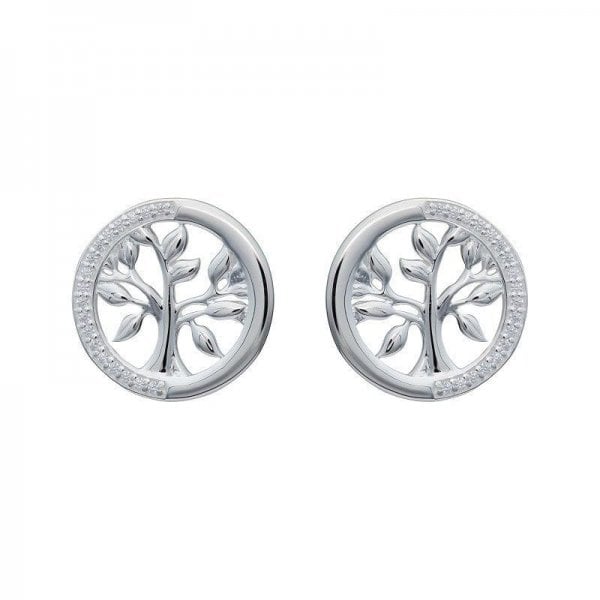 Sterling Silver Sud Earrings w/ CZ
