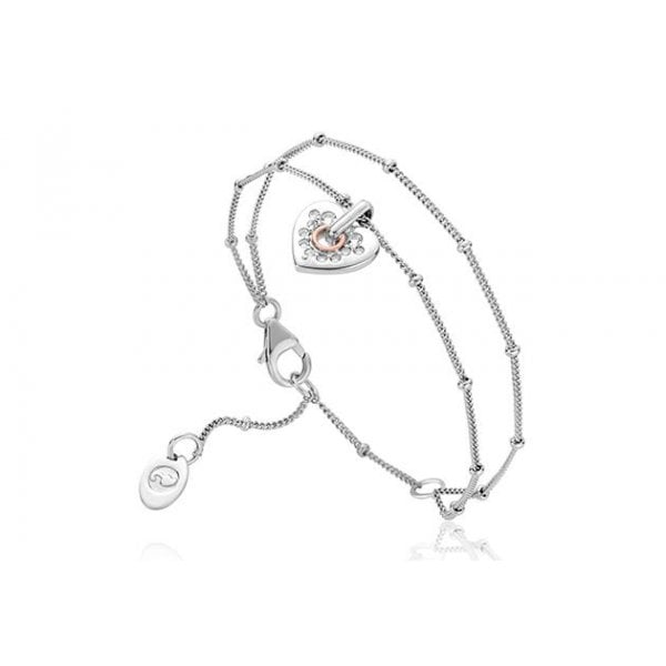 Cariad Sparkle Double Chain Bracelet