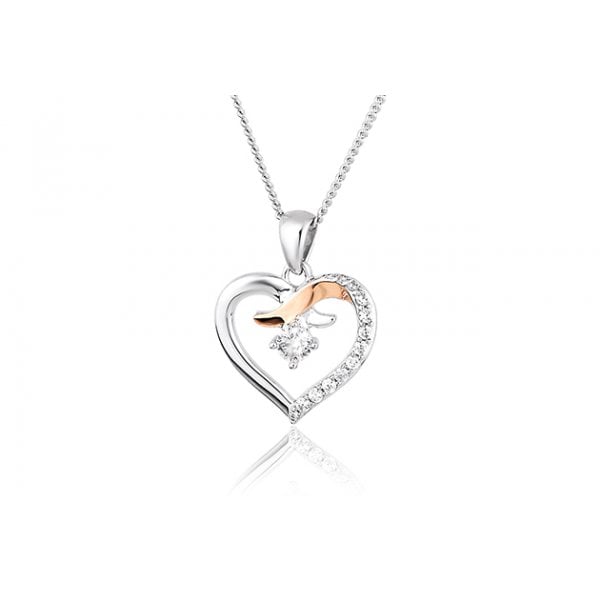 Silver Clogau Kiss Pendant