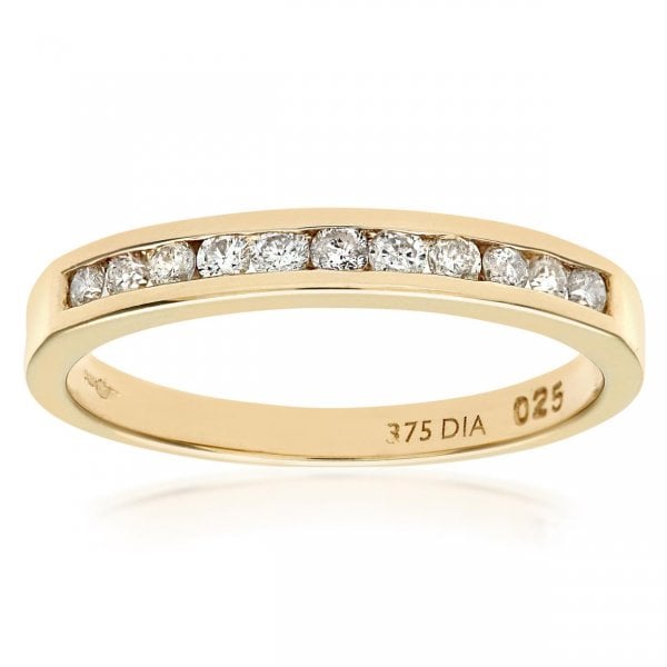 0.25ct Diamond, Yellow Gold Ring - SIZE N