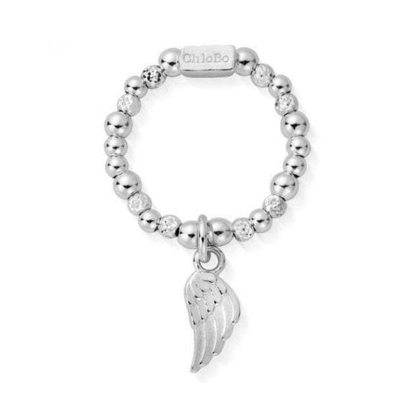 Silver Divinity Within Feather Ring - LARGE