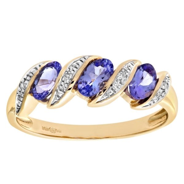 0.02ct Diamond, Tanzanite Ring