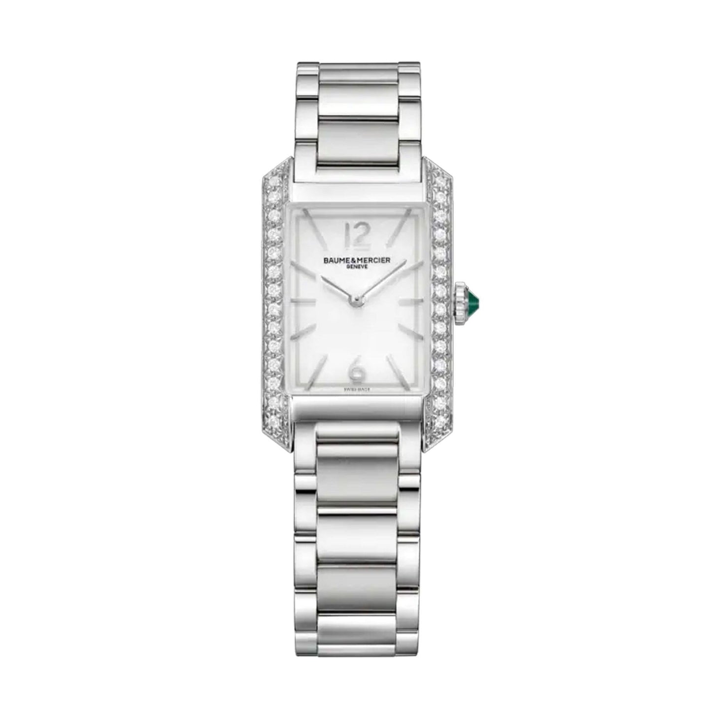 Hampton, diamond-set steel watch Women, quartz