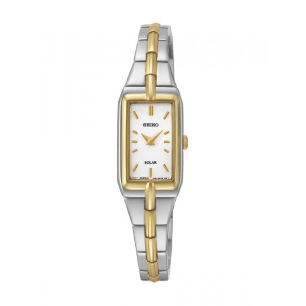 Silver Tone Solar-Powered Three-Hand Watch