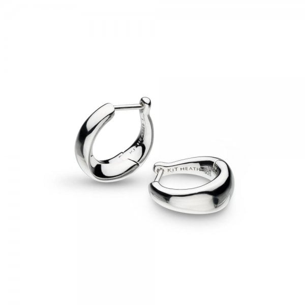Bevel Cirque Small Hinged Huggie Hoop Earrings
