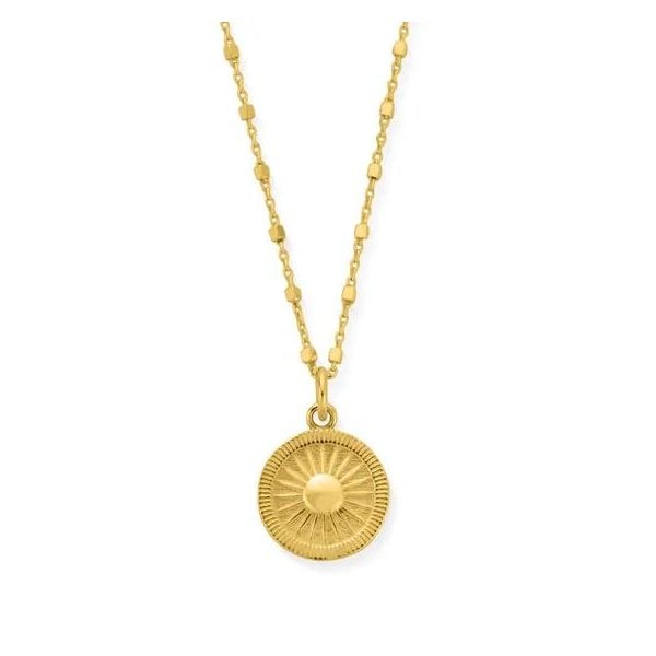 Gold Plated Sun Catcher Necklace