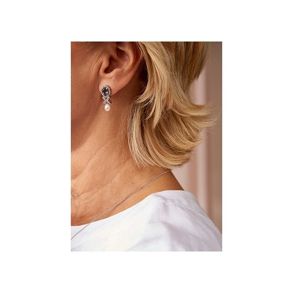Queen's Jubilee Superbloom Garnet Earrings