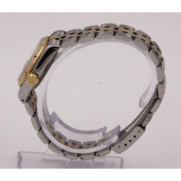 Ladies Bi-Metal Princess Date Watch.